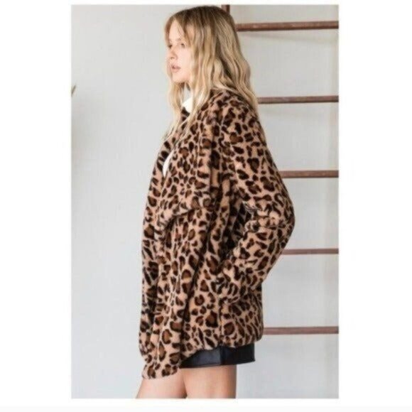 SOFT LEOPARD LONG SLEEVE JACKET-NEW - Picture 8 of 8